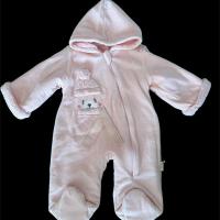 Unisex 12 Ay MiniCorn Ayı Nakışlı Kışlık Bebe Kozmonot Tulum