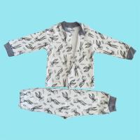 Unisex 2 Yaş LİONKİDS %100 PAMUK SEVİMLİ TAVŞAN BASKILI ÇITÇITLI PİJAMA TAKIMK