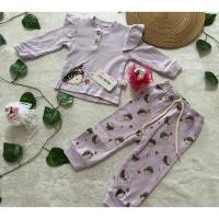 Kadın / Kız 12-18 AY kirpi baskılı mevsimlik pijama takımı