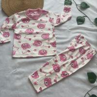 Kadın / Kız 1 Yaş ayı desenli kız cocuk pijama takımı