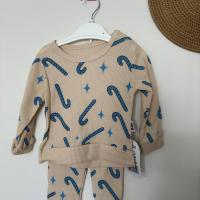 Unisex 12-18 AY WAFFLE KUMAŞ UNİSEX ŞEMSİYE DETAYLI 2Lİ TAKIM