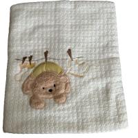 Erkek / Kız 95 x 81 SALLANAN PANDA NAKIŞLI ÇİFT KATLI BEBEK BATTANİYESİ