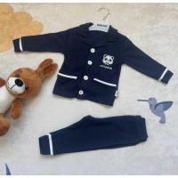 Erkek 18-24 AY CUTE PANDA BASKILI ÖNÜ DÜGMELİ ERKEK PİJAMA TAKIMI