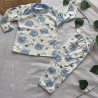 Erkek 3 Yaş ayıcık baskılı erkek cocuk pijama takımı