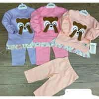 Kadın / Kız 2 YAŞ Mickey Mouse Somon Renk Kız Cocuk Pijama Tulum