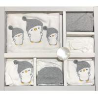 Erkek Yeni Doğan LİONKİDS penguen desenli %100 pamuk 10lu zıbın set